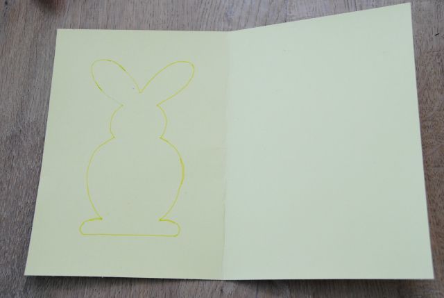 diy easter bunny from paint